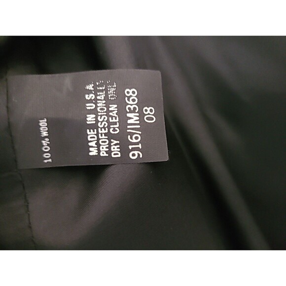 Vtg I.magnin Suit SIZE 8 Blazer & Skirt Black year round wool Career lined 2PC - Picture 6 of 13